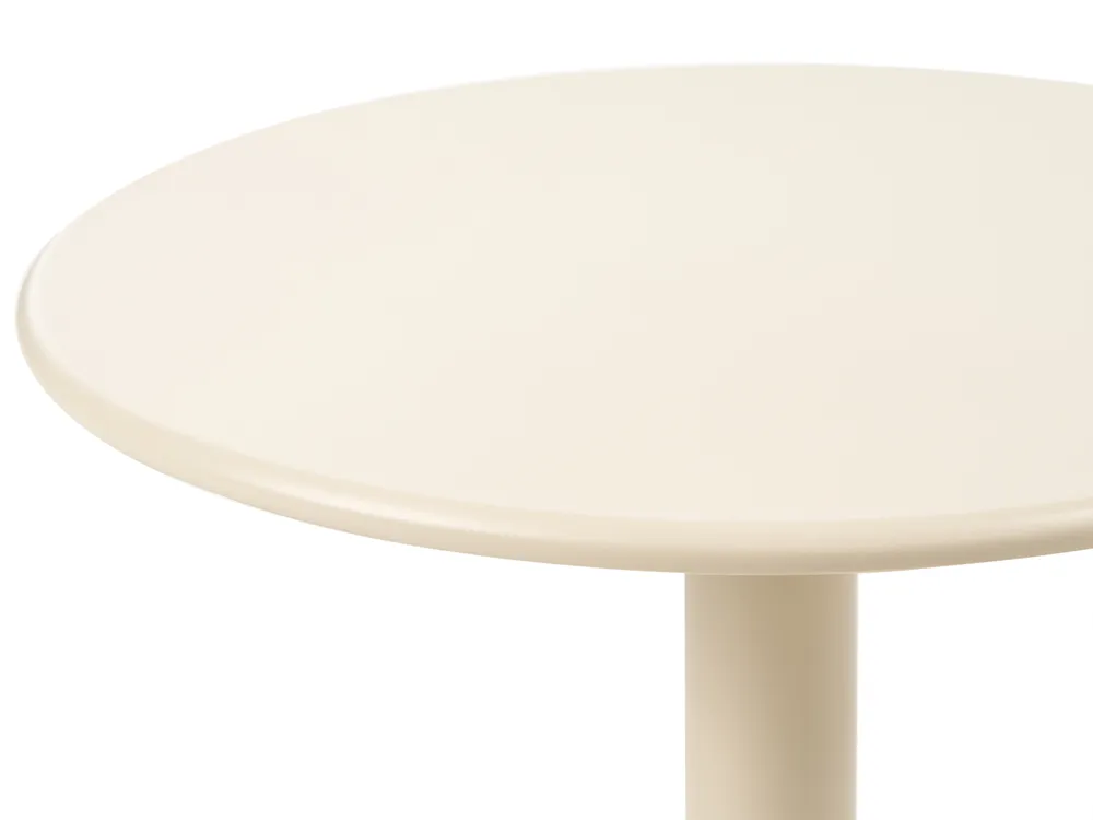 Garden Coffee Table VITTUONE 50 cm 50 cm Metal Beige_1094926