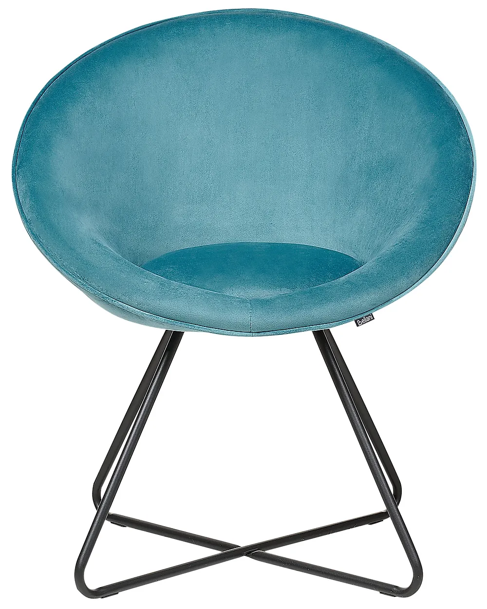 Chaise de salle à manger FLOBY II Velours Bleu clair_1168252