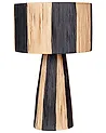Table Lamp WELMEL Wicker Brown/ Black