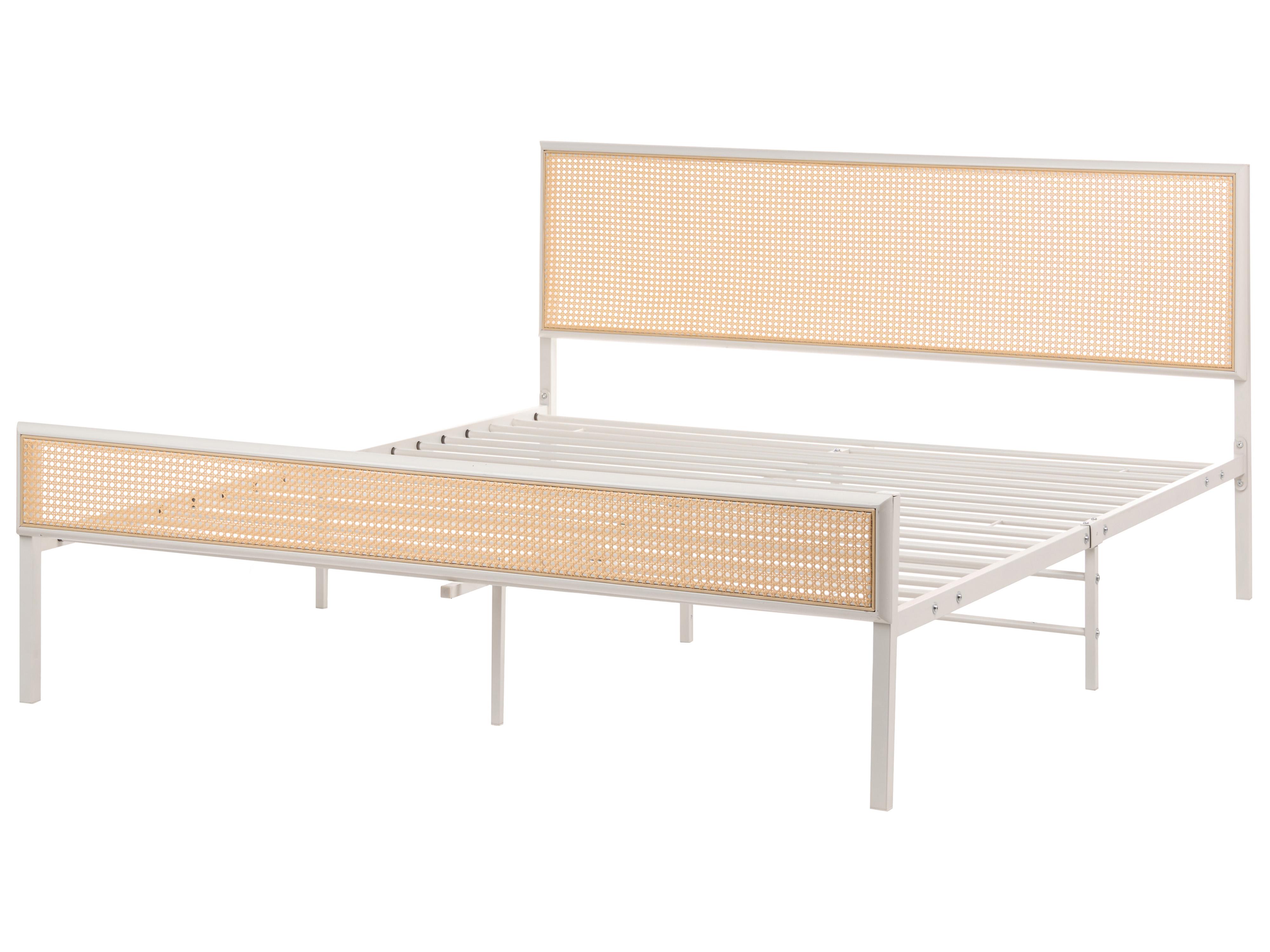 Letto Rattan sintetico (PE) AVANTON 160 x 200 cm Beige_1116782