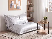 Sitzsack 600 L FUZZY 180 cm 230 cm Silber_765128