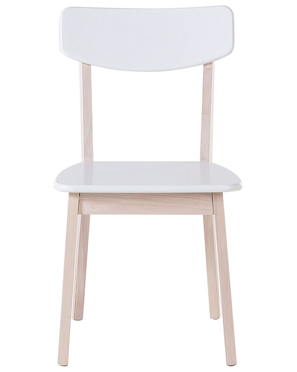 Off white wood dining chairs discount