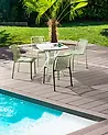 Conjunto de 4 sillas de jardín ARICCIA Verde claro