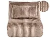 Single Sofa Bed LYSEKIL Corduroy Light Brown
