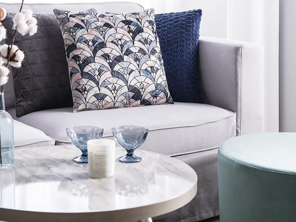 Throw Cushion KOODAL 45 x 45 cm Multicolour Geometric Pattern_1177614