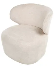 Swivel Armchair ALVDAL Fabric Beige_1001122