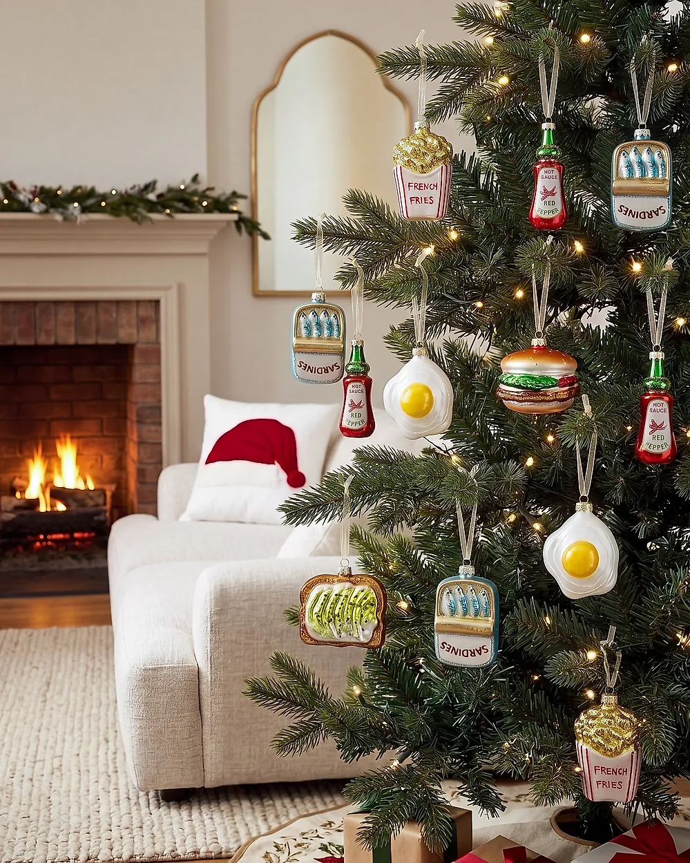 Set of 12 Baubles SNOWLIGHT Glass Multicolour