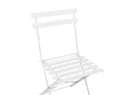 Bistro Set Folding FIORI Metal White_363293