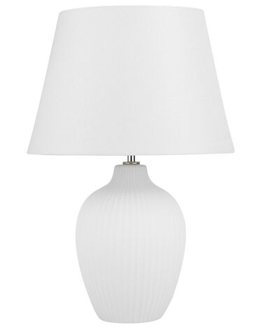 Ceramic Table Lamp White FERGUS