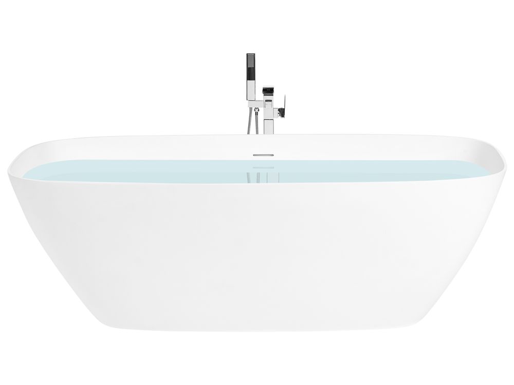 Baignoire îlot SELLA 170 x 72 cm Surface solide Blanc