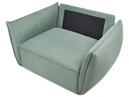 Set da salotto 5 posti KUNES Tessuto Verde chiaro_1013476