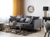 3 Seater Velvet Sofa Grey FENSTAD_751241