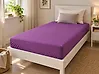 Fitted Sheet JANBU 90 x 200 cm Cotton Purple