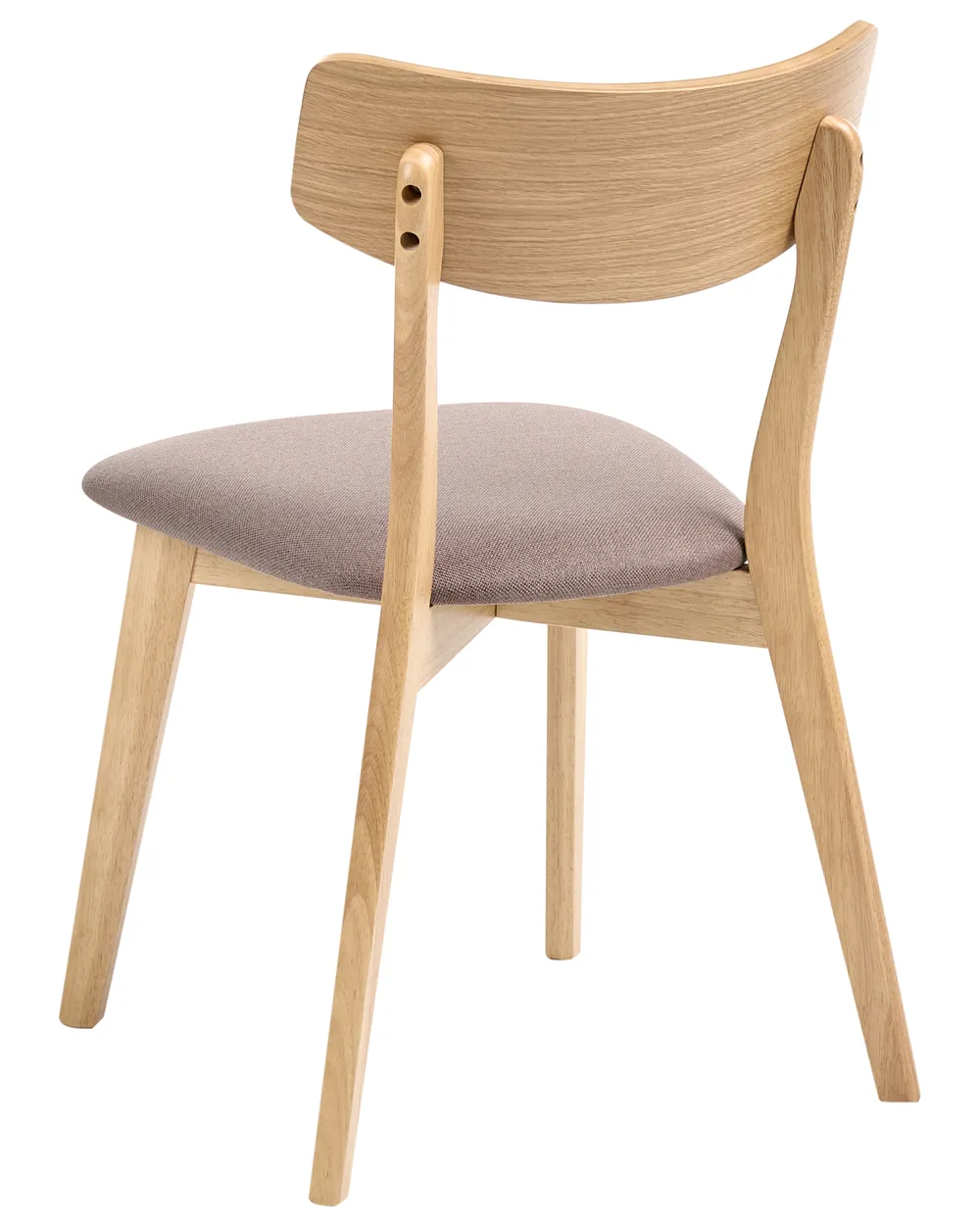 Set di 2 sedie da pranzo HOLLY Legno Marrone chiaro/Marrone_1065874