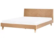 Bed WIZERNES 180 x 200 cm (EU Super King) Light Oak_1055790