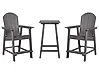 Bistro Set ADIRONDACK Dark Grey