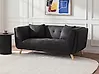 Sofa 2 Seater HABO Fabric Black