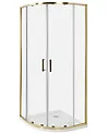 Kabina prysznicowa JUKATAN 80 x 80 x 185 cm Złoty
