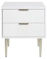 2 Drawer Bedside Table SOHO White_913234