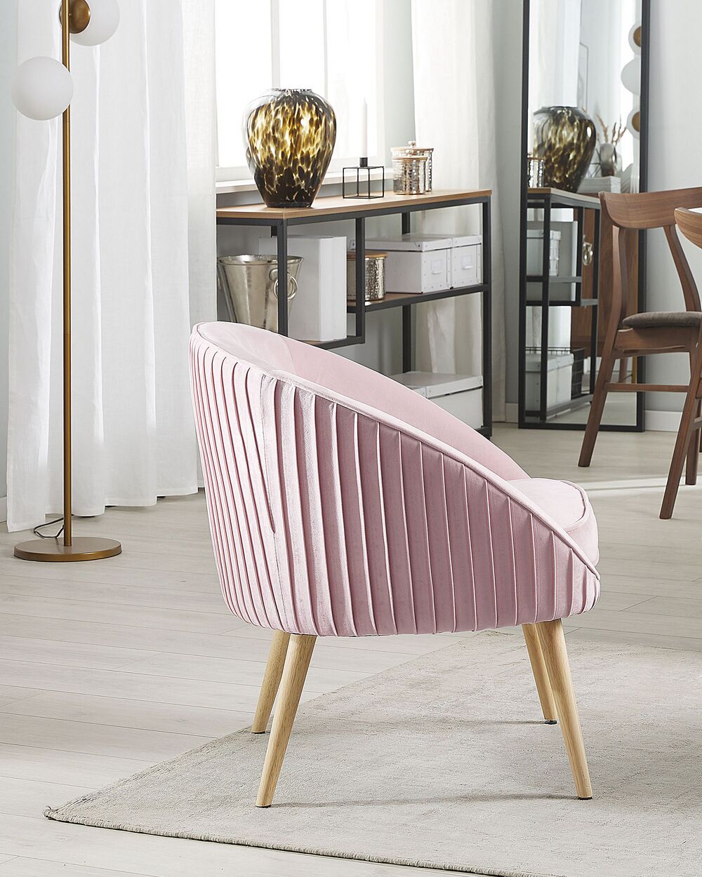 Armchair TROMSO Velvet Pink