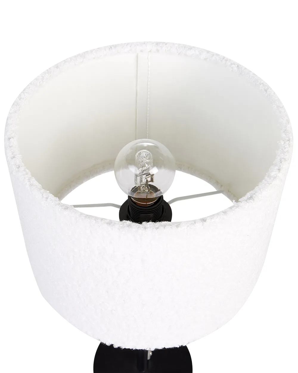 Lampada da tavolo VINAZCO Bouclé Bianco_906236