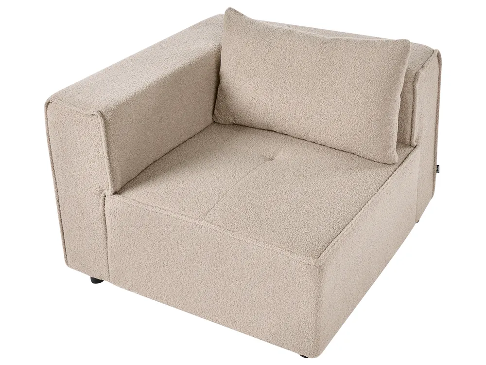 Divano angolare modulare 4 posti AXEBO Bouclé Beige Lato destro_1076155