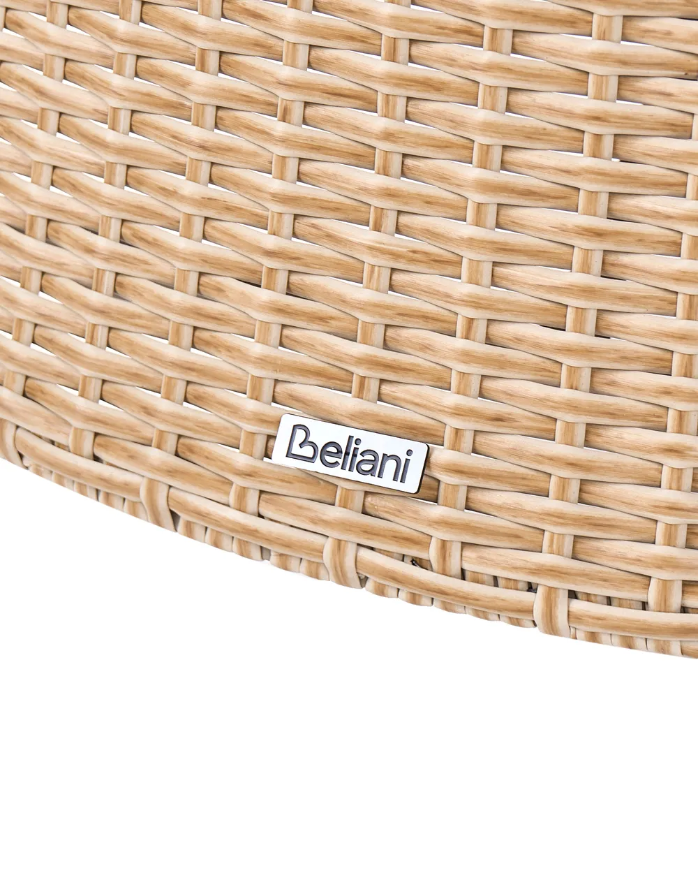 Poltrona da giardino con ottomana ARCILLE Rattan sintetico (PE) Beige_1082731