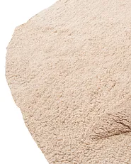 Kinderteppich IRINGAL  Hellbeige ø 120 cm Baumwolle_1155019