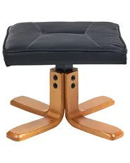 Poltrona massaggiante RELAXPRO con poggiapiedi Pelle sintetica Nero_745559