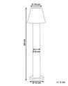 Stojąca lampa ogrodowa LED 60 cm czarna HOLMES_917040