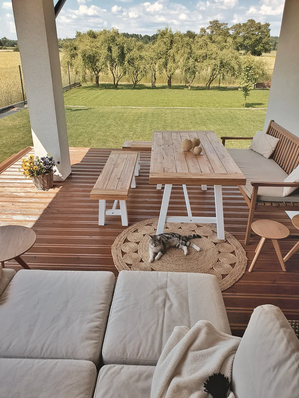 Rug AHLAT Beige ø 120 cm Jute_806831