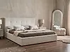 Ottoman Bed LORIENT Boucle Off-White 180 x 200 cm (EU Super King)