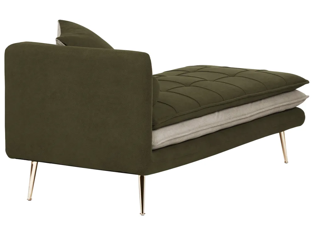 Left-Hand Chaise Longue GONESSE Fabric Green_927625