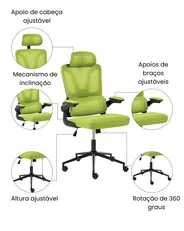 Cadeira de escritório KRYOS Verde lima_1074216