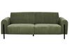 3-istuttava sohva vakosametti oliivinvihreä ASKIM_918467