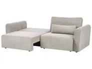 Sofa Bed 3 Seater VAXHOLM with Storage Fabric Grey_1026871