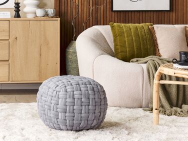 Pouffe Ottoman 45 x 35 cm Grey HOPA 