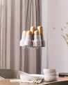 5 Light Cluster Pendant Grey APURE_815334