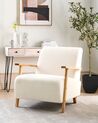 Boucle Armchair Light Beige LESJA_926352