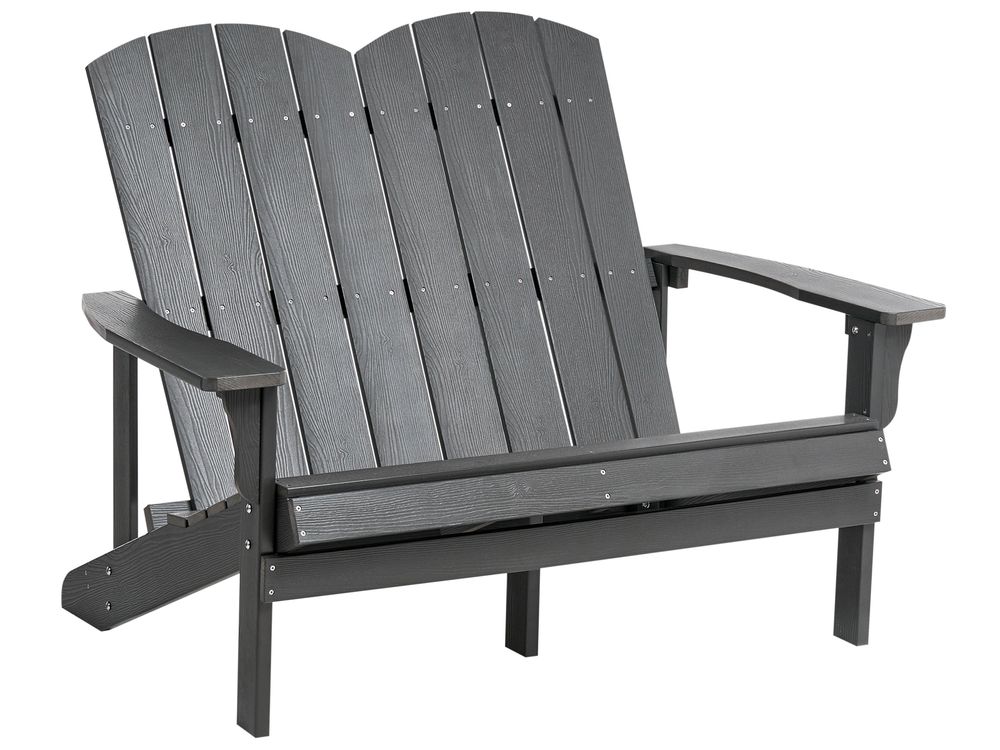 Garden Bench ADIRONDACK 125 cm Dark Grey
