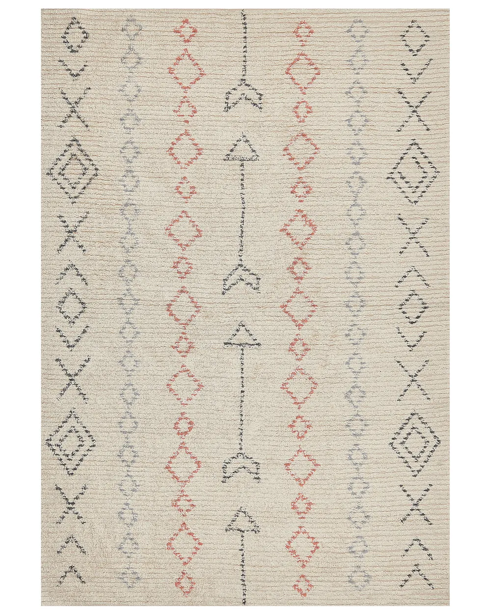 Vloerkleed katoen beige in diverse formaten DISPUR