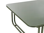 Garden Lounge Set with Table and Ottoman 3 Seater CAMEROTA  Metal Green_1156975