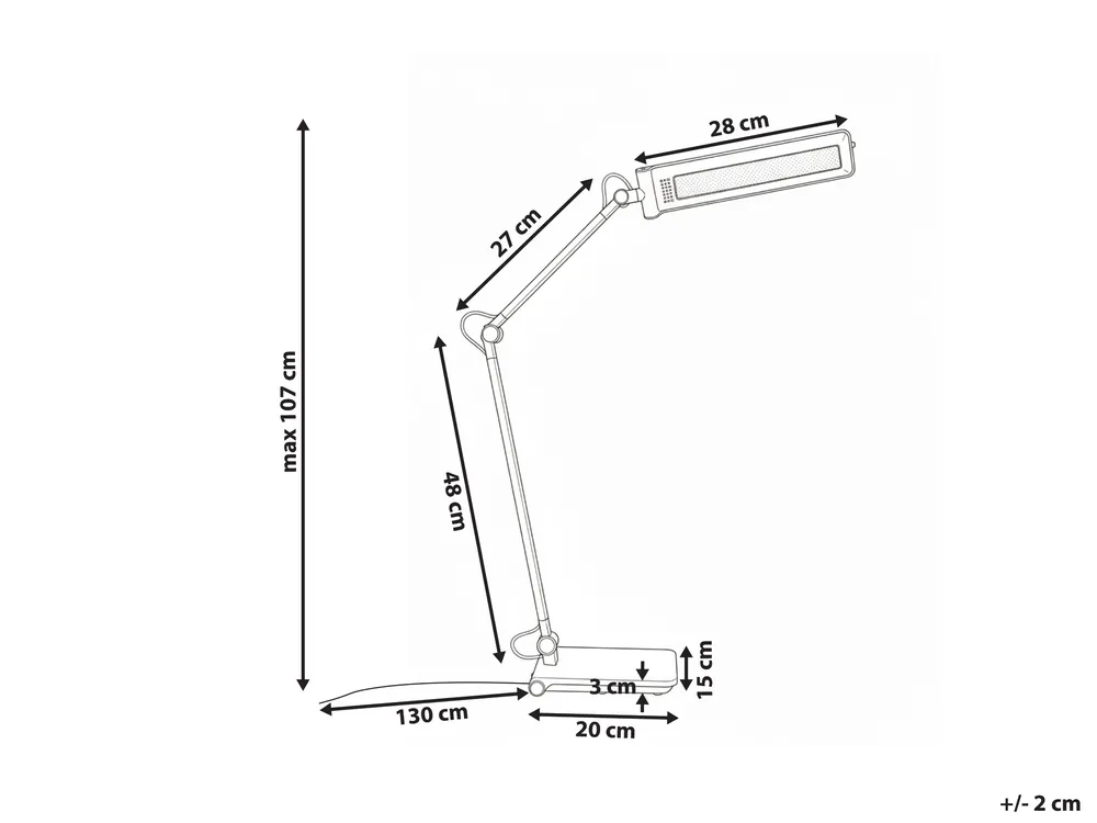Lampada da scrivania a LED AQUILA con dimmer Grigio_1018509