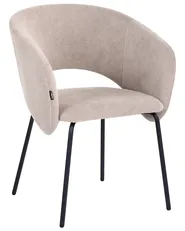 Set of 2 Dining Chairs BLAKELY Fabric Taupe_1055391