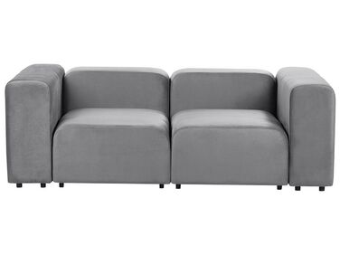 2-Sitzer Sofa Samtstoff grau FALSTERBO