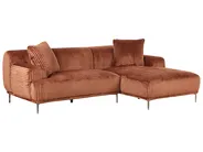 Corner Sofa STENUM Corduroy Brown Right Hand_972348