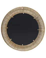 Wall Mirror CHANNAY 80 cm 80 cm Metal Gold_704587