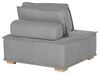 Ecksofa Stoff grau 4-Sitzer modular TIBRO_825622