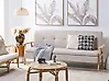 Sofa Bed 3 Seater TJORN Fabric Beige