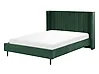 Bed Fluweel VILLETTE 140 x 200 cm Donkergroen